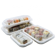 400ML Custom made take away disposable biodegradable bagasse food party tray