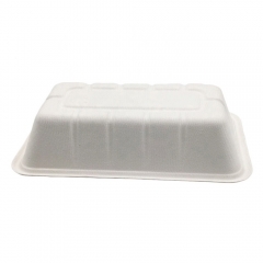 Biodegradable Compostable Sugarcane Bagasse Lunch Trays Disposable