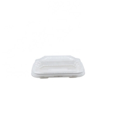 Biodegradable disposable sugarcane pulp serving sushi tray for takeaway