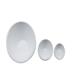 Disposable degradable oval sugar cane cake tray
