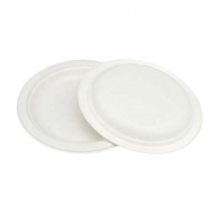 Biodegradable food tray sugarcane microwaveable disposable round tray