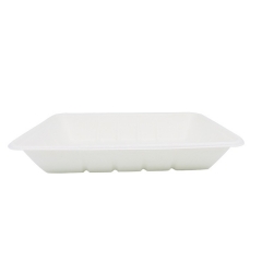 Bandeja de comida de caña de azúcar disponible biodegradable 100% para restaurante