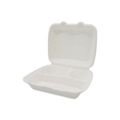 Wholesale Price Sugarcane Takeout Lunch Box Clamshell Compostable Food Container