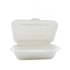 Safe And Healthy Biodegradable Compostable Bagasse Sugarcane Disposable Lunch Box