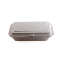 sugarcane clamshell box 7*5inch bagasse biodegradable take out food container