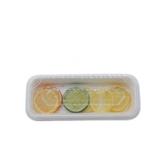 Sugarcane Trays Disposable Biodegradable Bagasse Sushi Box With Lid