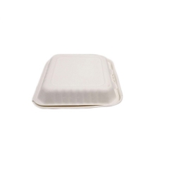 Recipiente de comida de bagazo de caña de azúcar biodegradable de peso pesado rectangular