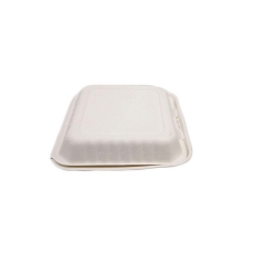 Récipient alimentaire en bagasse de canne à sucre biodégradable de poids lourd rectangle