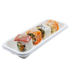 Hộp đựng mía có thể ủ bã mía dùng một lần hộp cơm hộp sushi mang đi