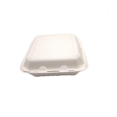 Récipient alimentaire en bagasse de canne à sucre biodégradable de poids lourd rectangle