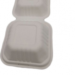 wholesale disposable food packaging sugarcane pulp food box
