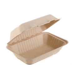 Wholesale sugarcane bagasse disposable pulp biodegradable takeaway food container