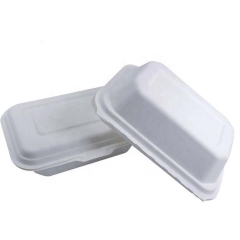 Caixa de embalagem de alimentos biodegradáveis ​​de cana-de-açúcar para almoço