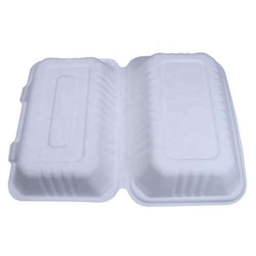 Caja biodegradable del acondicionamiento de los alimentos de la caña de azúcar para el almuerzo