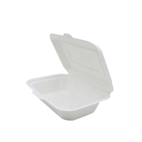 Safe And Healthy Biodegradable Compostable Bagasse Sugarcane Disposable Lunch Box