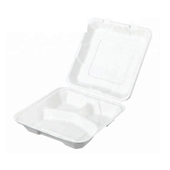 Caja de comida para llevar caja biodegradable amistosa del envase de comida del eco