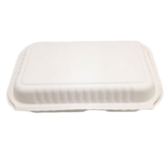 Takeaway Sugarcane Food Container Disposable Lunch box with Lid