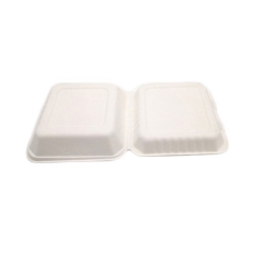 rectangle heavy weight biodegradable sugarcane bagasse food container