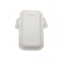 Caja de bagazo reutilizable Caja de concha biodegradable descomponible