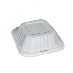 थोक मूल्य हैमबर्गर बॉक्स बायोडिग्रेडेबल खोई खाद्य पैकेजिंग लंच बॉक्स