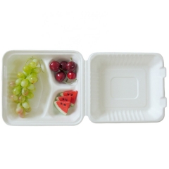 Waterproof and oil-proof disposable sugarcane food container