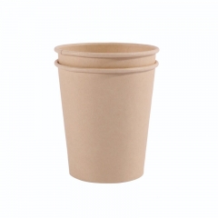 Disposable 8oz bamboo pulp bio paper cup compostable