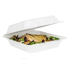 Takeout bagasse lunch box eco friendly takeout sugarcane bagasse container