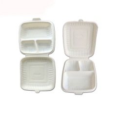 Sugarcane bagasse tableware disposable sugarcane container with lowest price