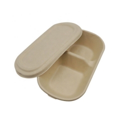 โปรโมชั่นบรรจุภัณฑ์อาหารเป็นมิตรกับสิ่งแวดล้อมอ้อยภาชนะบรรจุอาหารที่มีฝาปิด