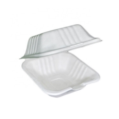 Wholesale price hamburger box biodegradable bagasse food packaging lunch box