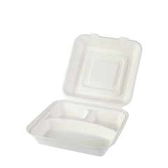 Take Out Best Selling Compostable 3 Compartment Food Containers