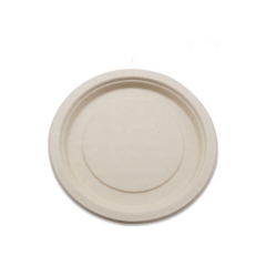 9 Inch Disposable Round Bamboo Plate Bamboo Plates Set For Food