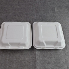 Caja de comida para llevar caja biodegradable amistosa del envase de comida del eco