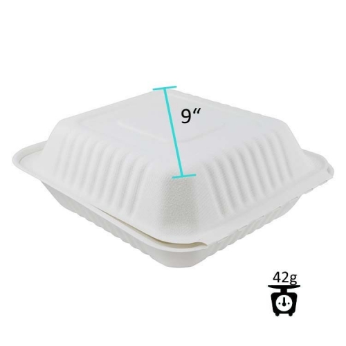 Sugarcane bagasse tableware disposable sugarcane container with lowest price