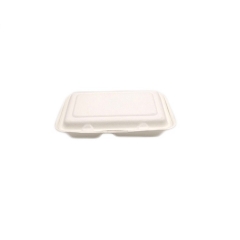 Takeaway microwavable sugarcane bagasse disposable fast food container clamshell