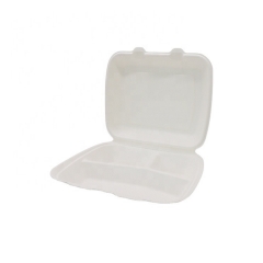 Waterproof and oil-proof microwaveable disposable office sugarcane lunch box