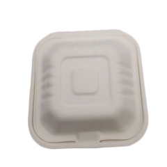 Caja de hamburguesa de bagazo personalizada biodegradable disponible de alta calidad