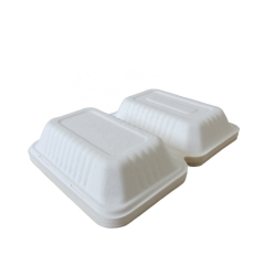 Envase de comida del embalaje del bagazo para llevar biodegradable de la microonda