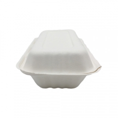 Manufacturer supply disposable biodegradable sugarcane takeaway food container