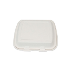 High quality waterproof and oilproof biodegradable bagasse takeaway lunch box for food