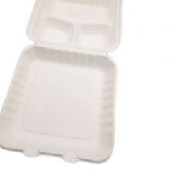 Οικολογικά δοχεία ζαχαροκάλαμου μικροκυμάτων αφαιρούν κουτιά μεσημεριανού γεύματος δοχεία μίας χρήσης
