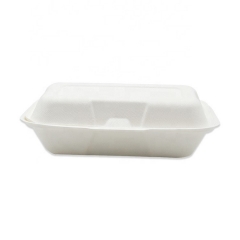 Eco-friendly Disposable Takeaway Sugarcane Clamshell Food Containers