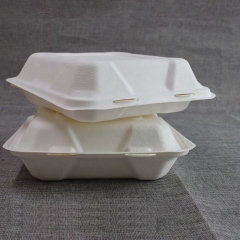 Free Sample Takeaway Sugarcane Biodegradable Food Container Box