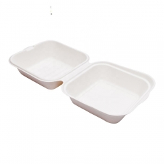 Caja biodegradable de la caña de azúcar del bagazo compostable disponible caliente de la venta