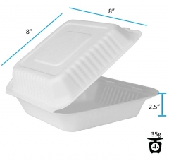 食品容器環境にやさしい使い捨てお持ち帰りサトウキビお弁当箱