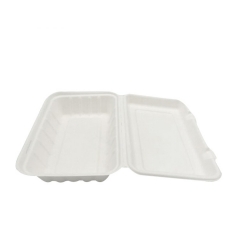 New arrival packing food clamshell disposable biodegradable sugarcane food container