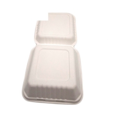 Hot sale disposable biodegradable takeaway sugarcane bagasse food container