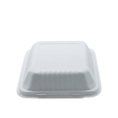 Natural biodegradable pulp food container sugarcane bagasse disposable lunch box