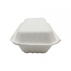 Nuovo arrivo scatola per il pranzo da asporto usa e getta compostabile in canna da zucchero compostabile per microonde per ristorante