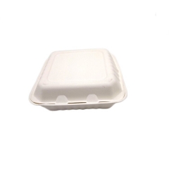 New biodegradable takeaway clamshell sugarcane bagasse disposable food container